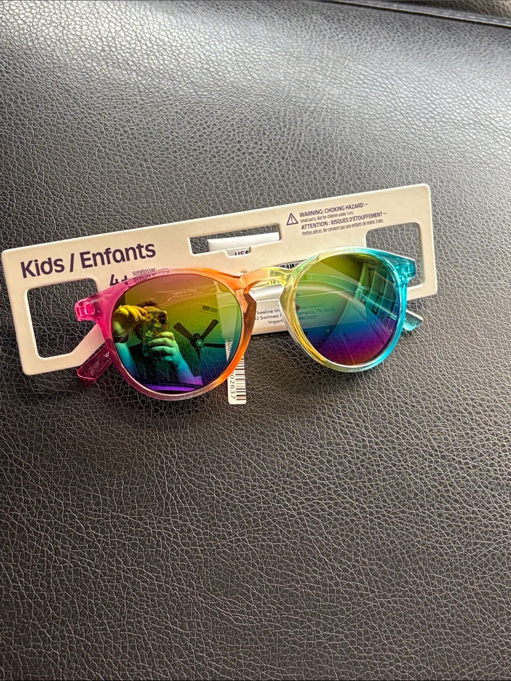 Kids Rainbow Ombre Sunglasses with Mirrored Lenses